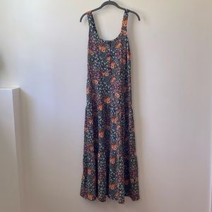 Monteau Los Angeles Floral Maxi dress size large